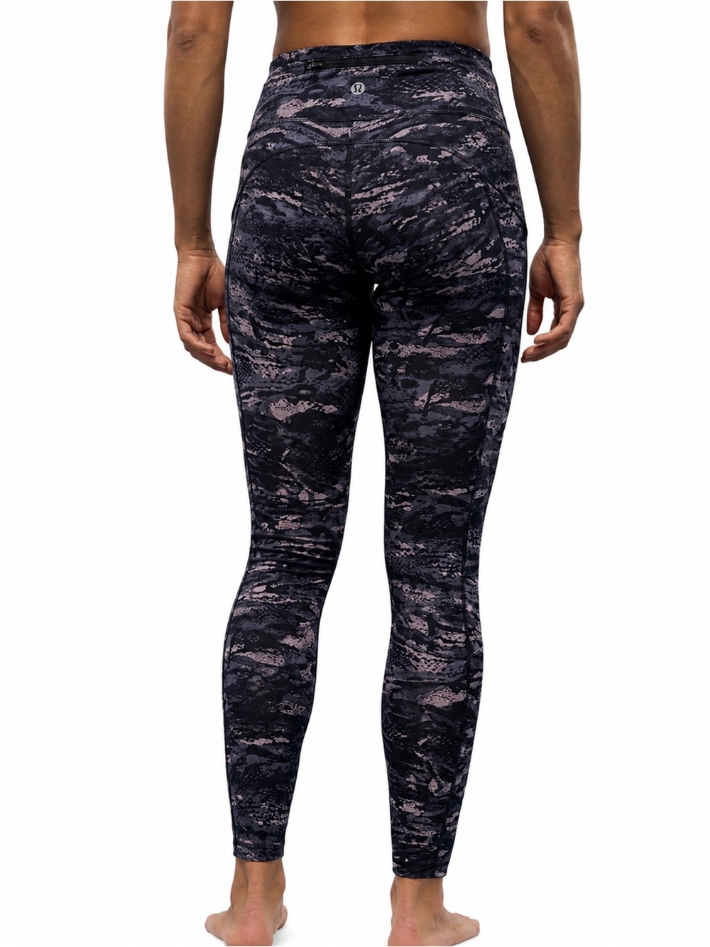 Lululemon Speed Up Tight *Full-On Luxtreme 28" Rip Wave Purple Thunder Black